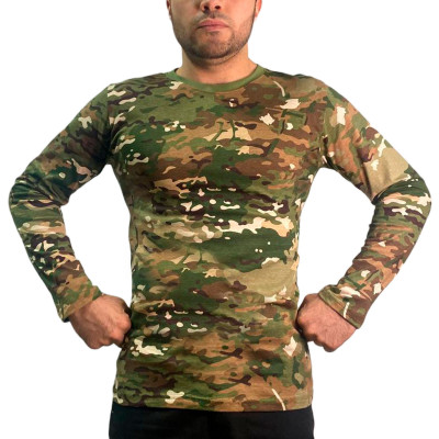 Футболка с длинным рукавом в камуфляже Multicam 